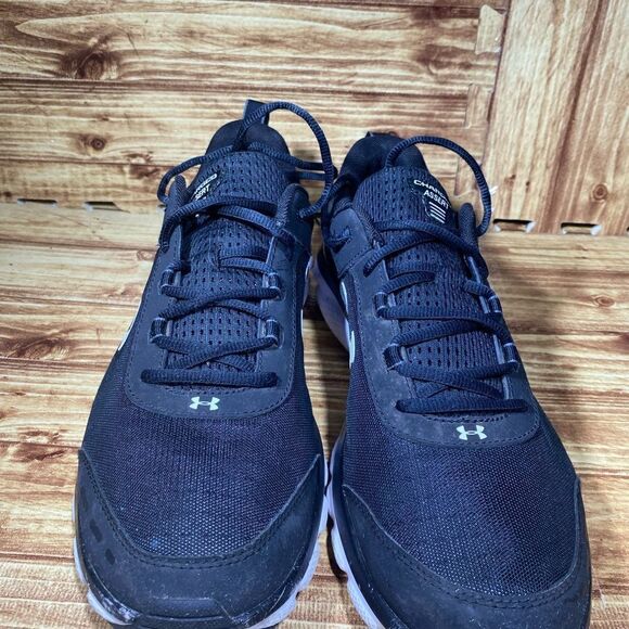 UNDER ARMOUR Charged Assert   Shoes 3021952-001 Black / White Womens Size 14 - Picture 3 of 7